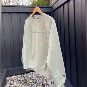 Green Champion crew neck sweater